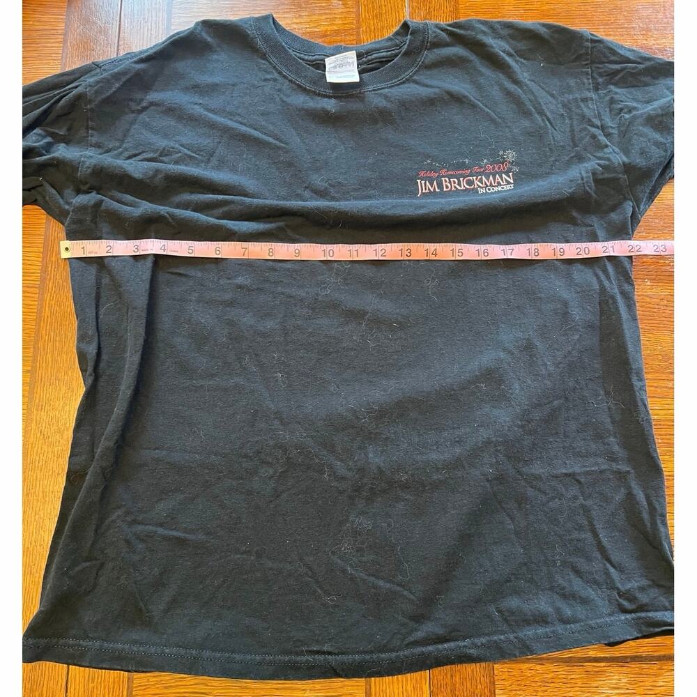 Vintage Jim Brickman 2008 Holiday Tour Concert Long Sleeve T-Shirt Black Large L - Picture 7 of 9